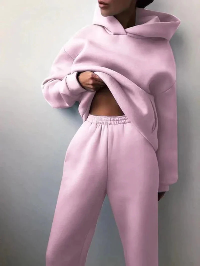 Two-Piece Athletic Tracksuit Ensemble