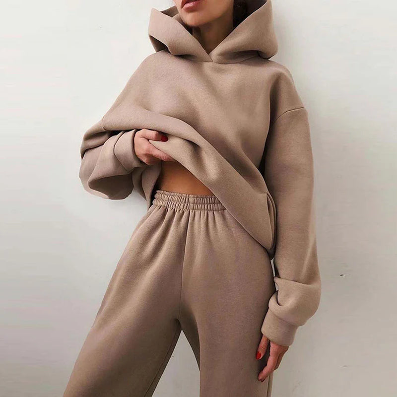 Two-Piece Athletic Tracksuit Ensemble