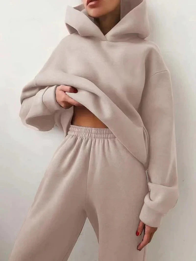 Two-Piece Athletic Tracksuit Ensemble