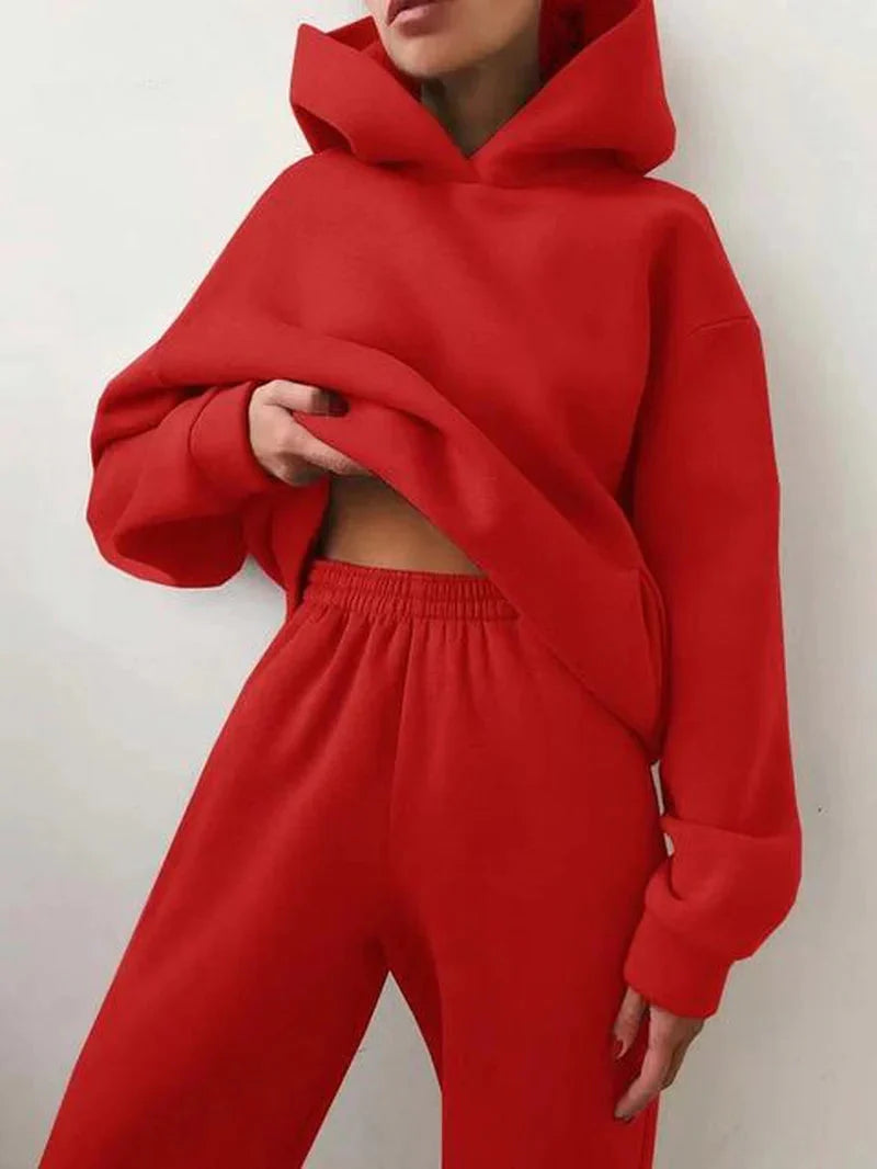 Two-Piece Athletic Tracksuit Ensemble