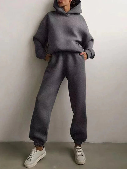 Two-Piece Athletic Tracksuit Ensemble