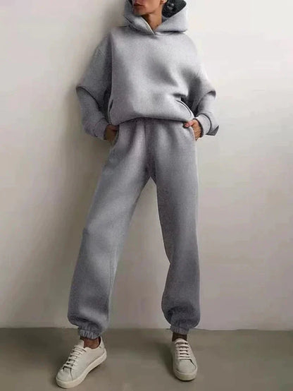 Two-Piece Athletic Tracksuit Ensemble